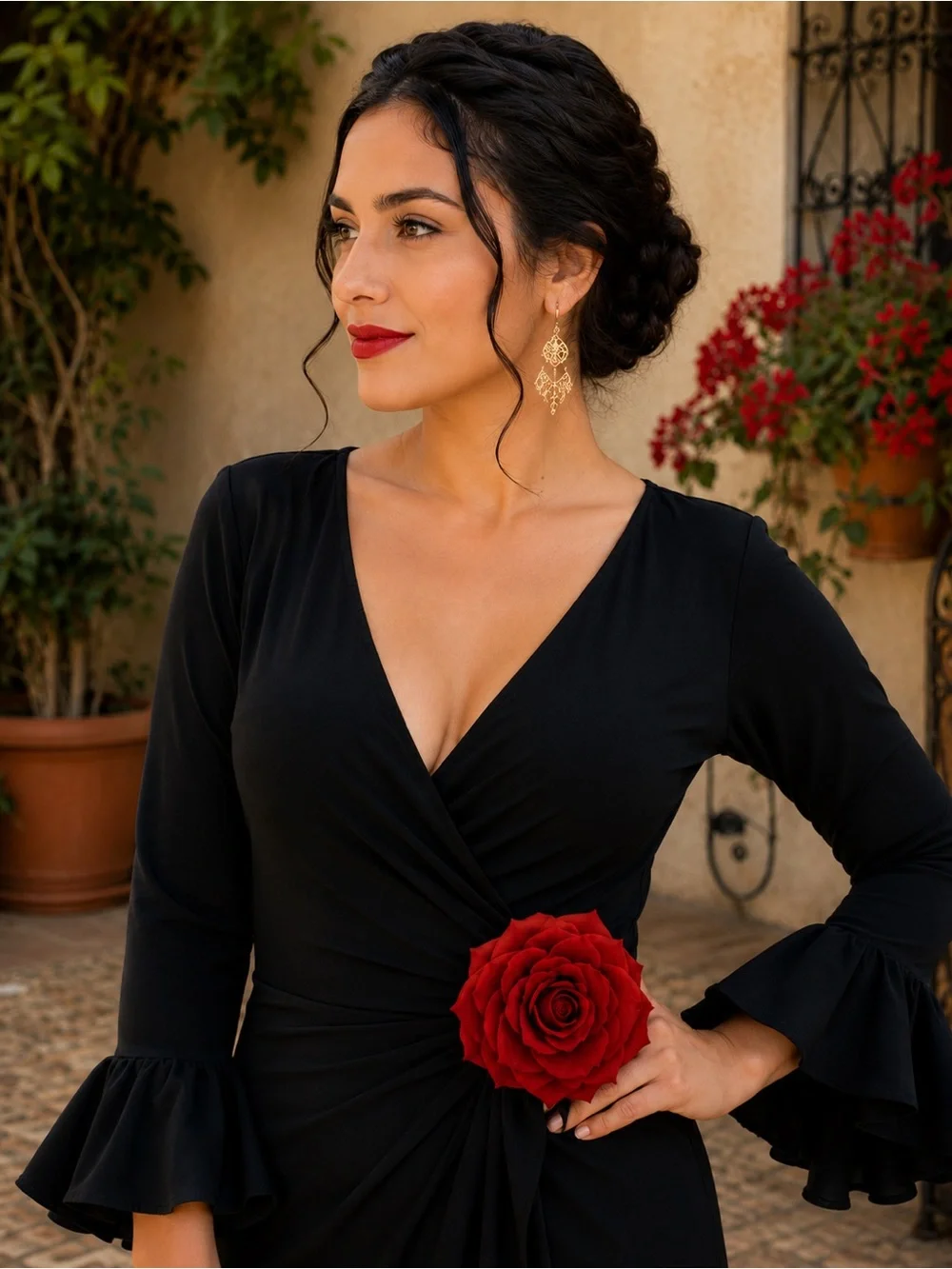 Red Rose Floral Statement Accessory